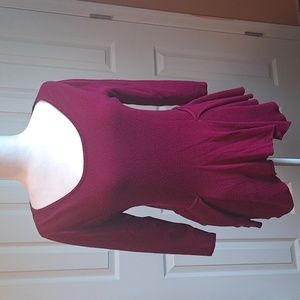 Magenta sweater blouse new york and company